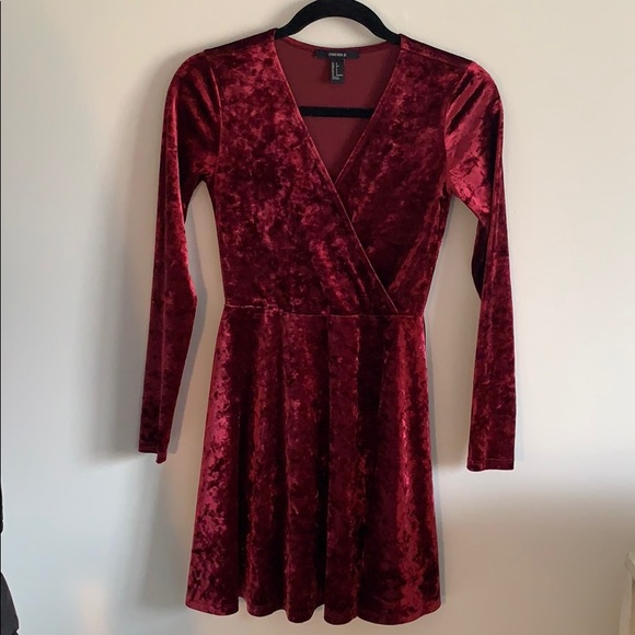 Forever 21 Dresses & Skirts - Red Velvet Dress!